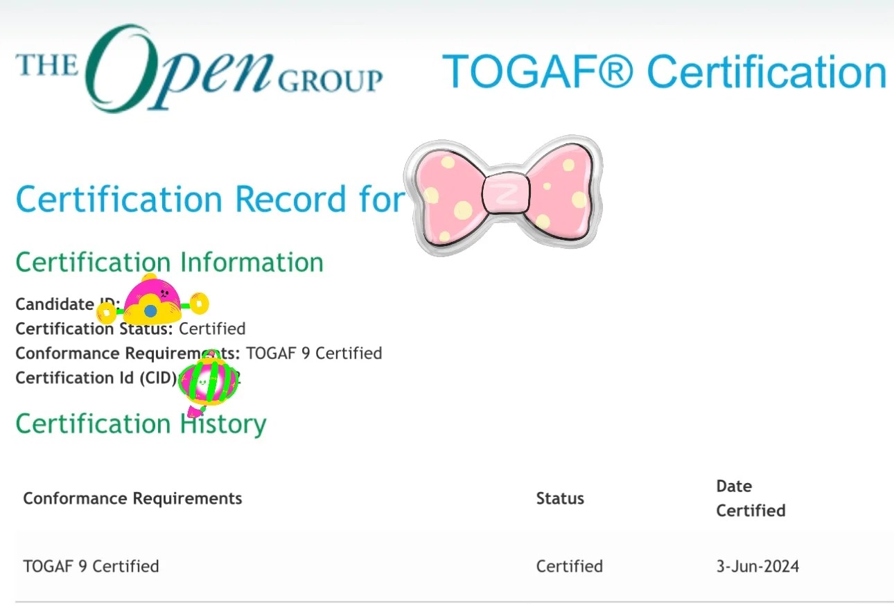 TOGAF～通過(guò)? TOGAF企業(yè)架構(gòu)備考分享——來(lái)自小紅書(shū)學(xué)員陽(yáng)格仔